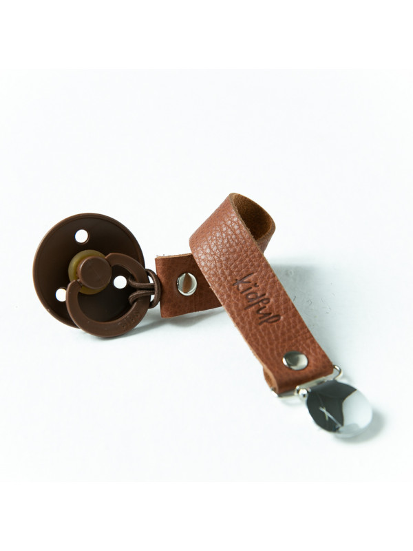 PACIFIER CLIP-GINGERBREAD