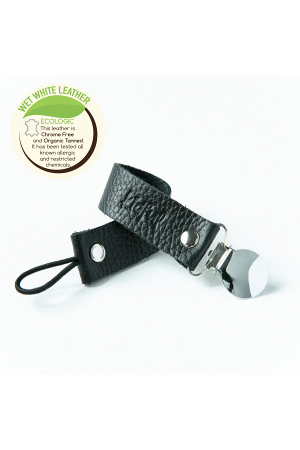 PACIFIER CLIP-CHARCOAL