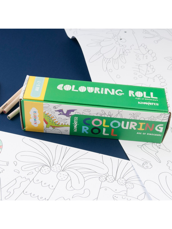 COLOURING ROLL AGE OF DINOSAURS 