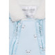 PATTERNED MICROFIBRE SNOWSUIT FOR NEWBORN BABY
