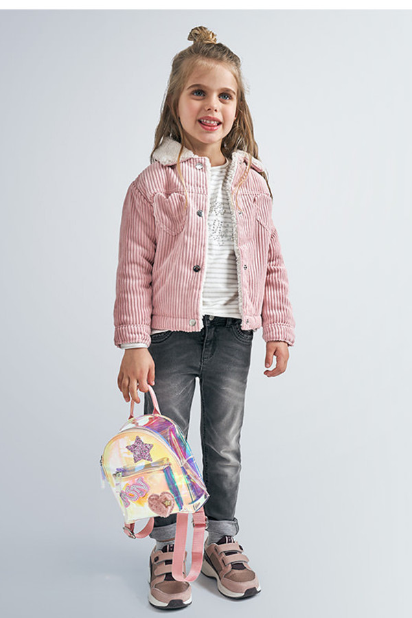 CORDUROY AND SHERPA COAT FOR GIRL