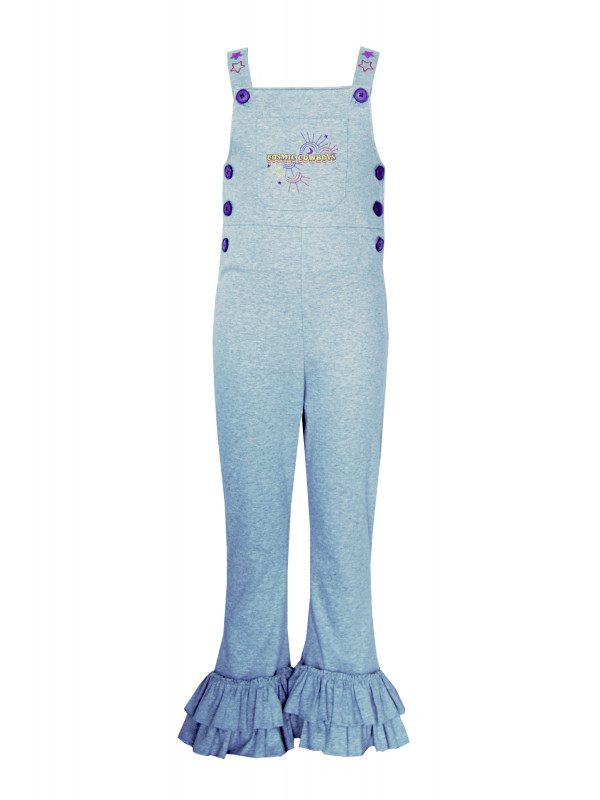 GIRLS OVERALLS WITH COSMIC COVBOYS EMBROIDERED