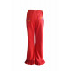RED PANTS WITH RUFFLE