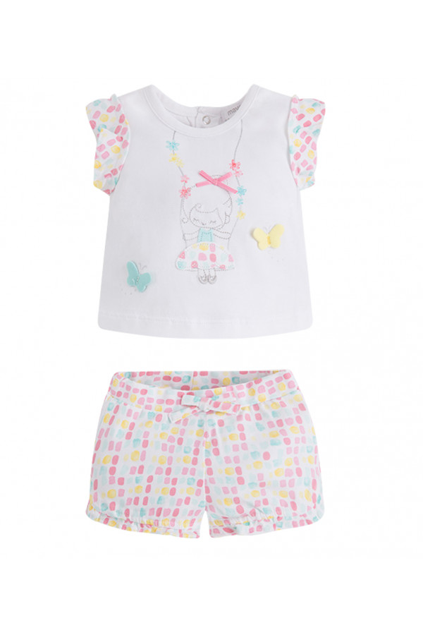 TWO-PIECE SET OF T-SHIRTS AND SHORTS FOR BABY GIRL