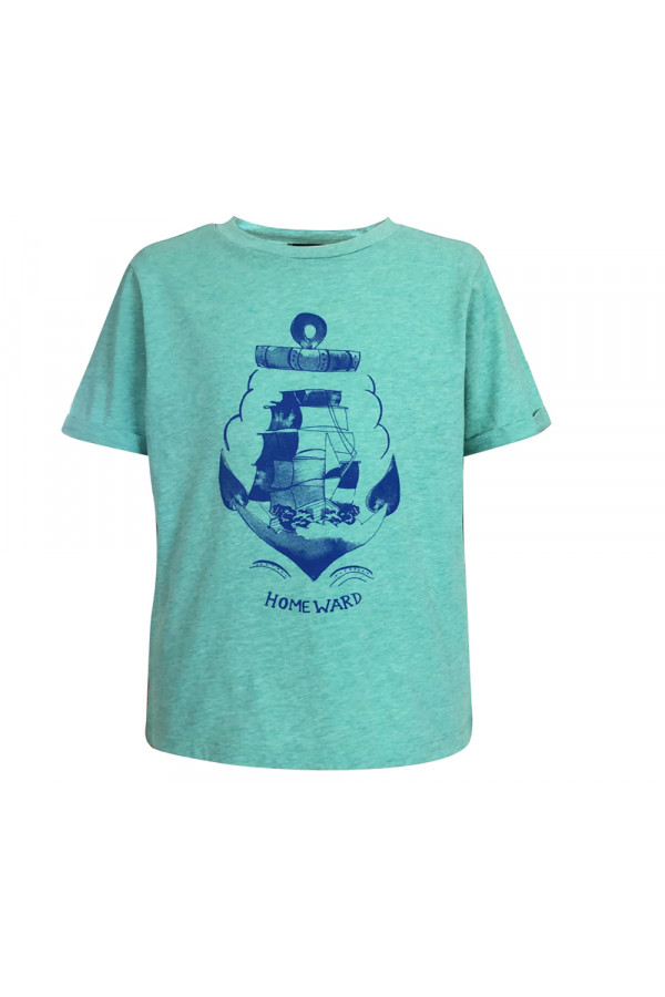 BOYS T-SHIRT WITH ANCHOR PRINTED