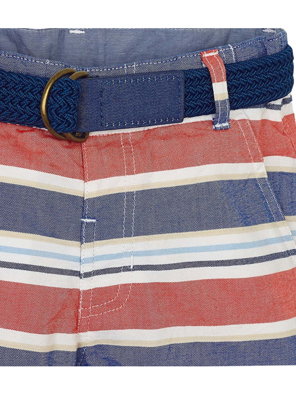 STRIPED BERMUDA SHORTS WITH BELT FOR BOY