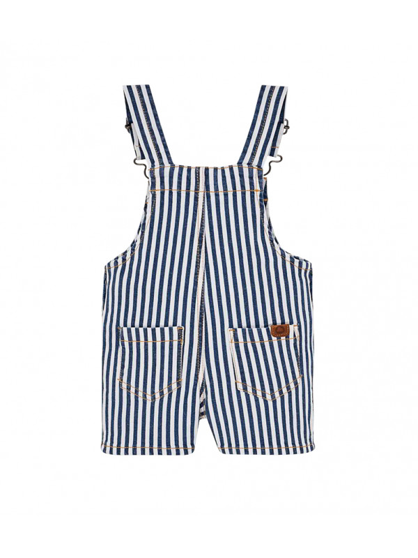 SHORT STRIPED DUNGAREES FOR BABY BOY