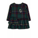 CHECKED DRESS WITH APPLIQUES FOR GIRL