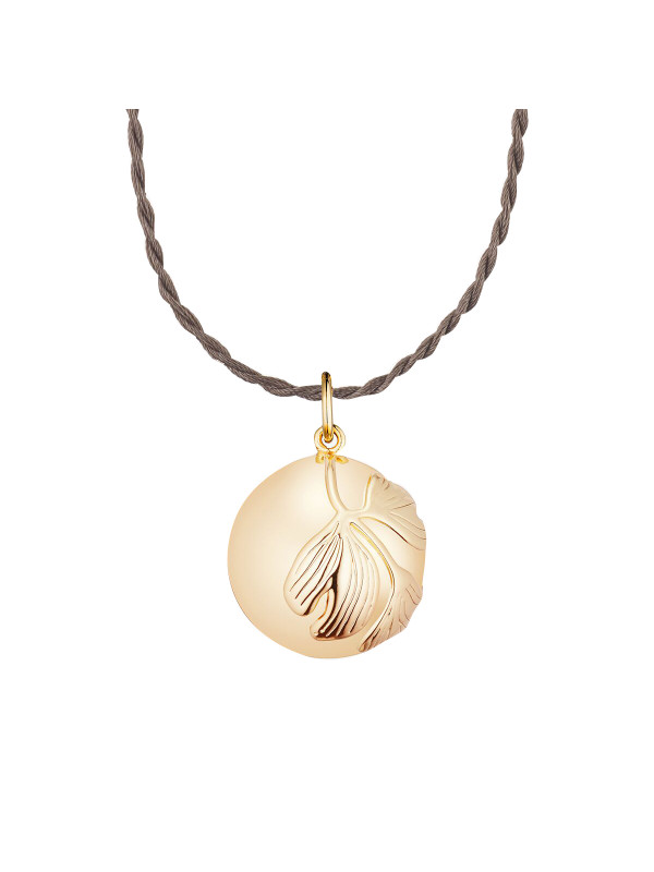 GINGKO PREGNANCY NECKLACE YELLOW GOLD