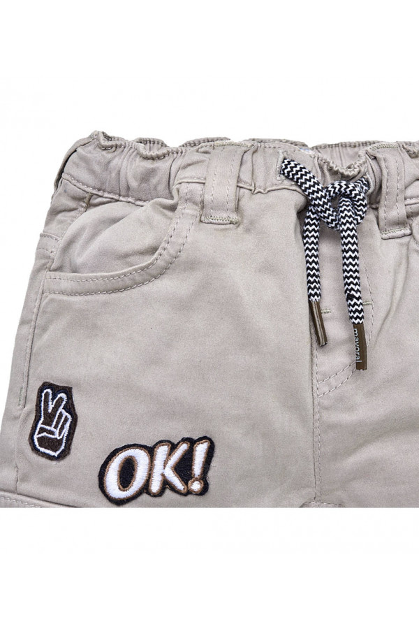 TROUSERS WITH PATCHES FOR BABY BOY JOGGER FIT