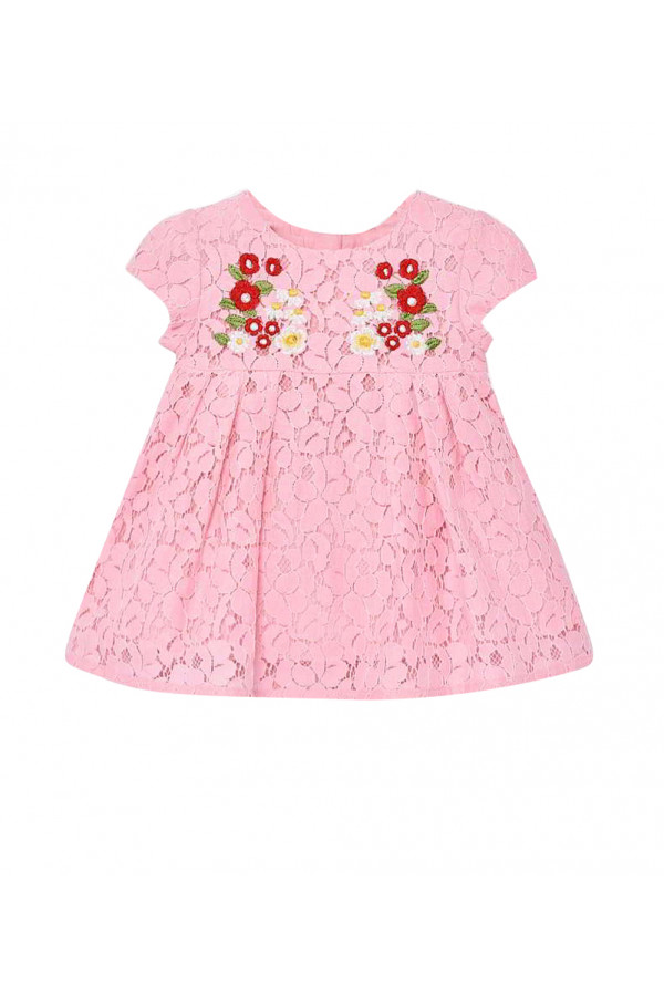 EMBROIDERED LACE DRESS FOR BABY GIRL