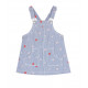 DENIM DUNGAREE SKIRT WITH EMBROIDERY FOR GIRL