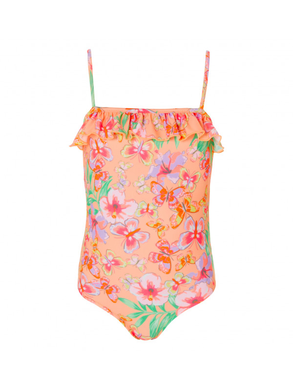 GIRLS TROPICAL BUTTERFLY SWIMSUIT