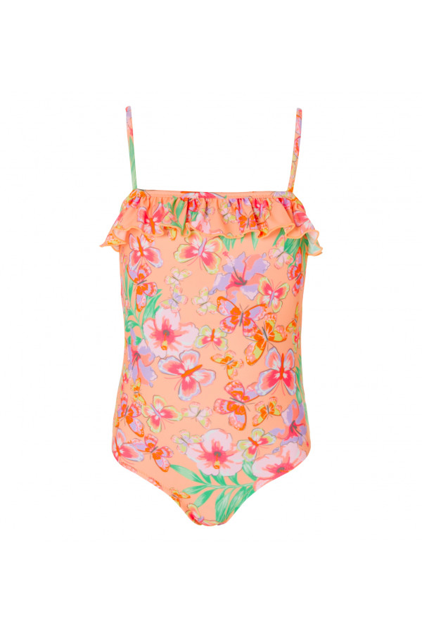 GIRLS TROPICAL BUTTERFLY SWIMSUIT