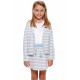 SKIRT WITH BLUE STRIPE