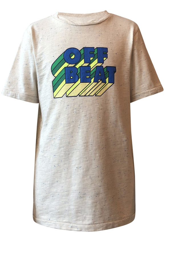 BOYS T-SHIRT WITH OFF BEAT PRINTED