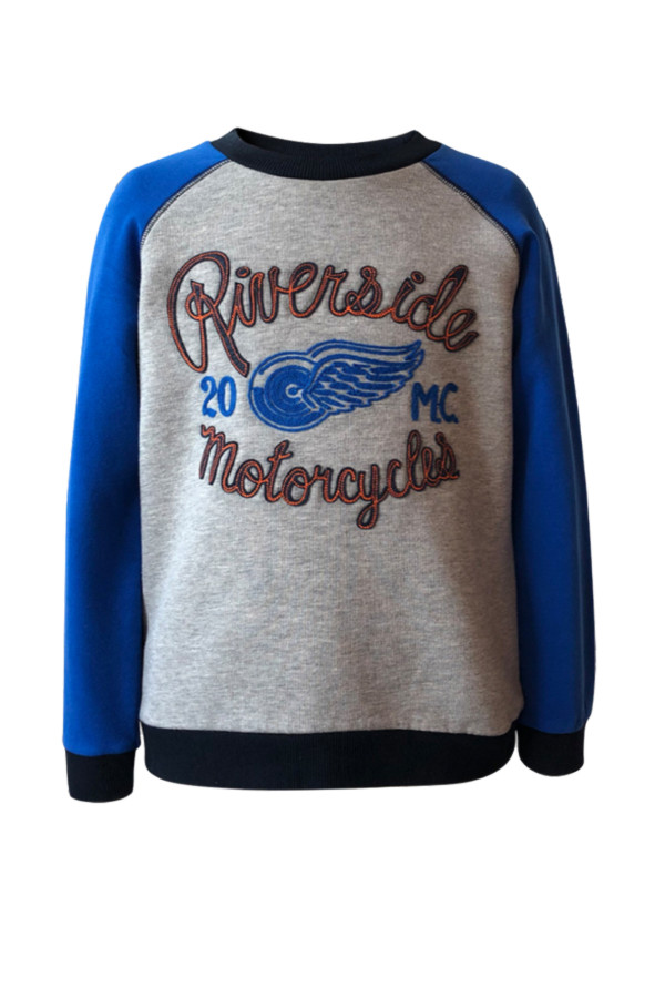 SWEATSHIRT WITH RIVERSIDE EMBROIDERED