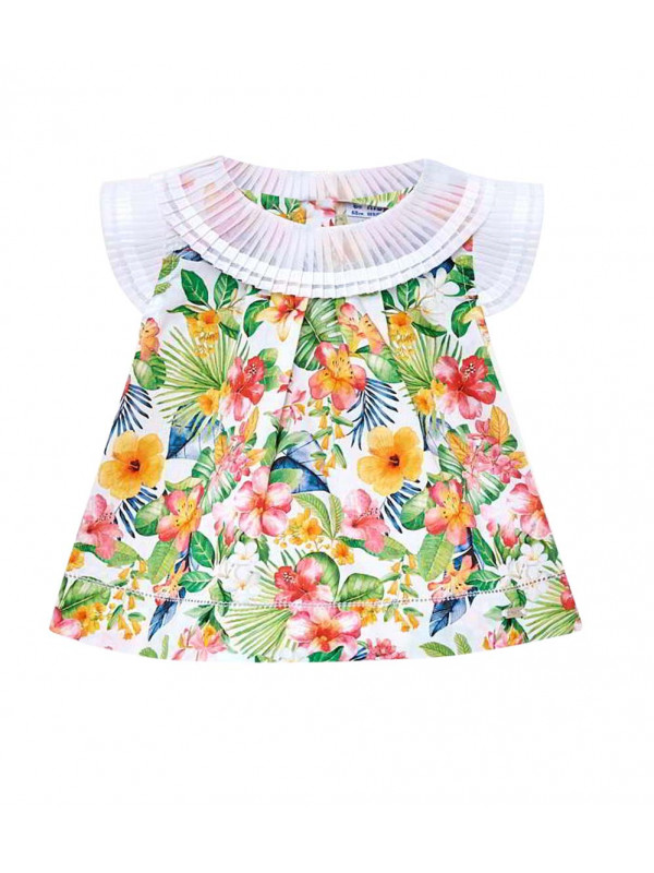 PLEATED BLOUSE FOR BABY GIRL