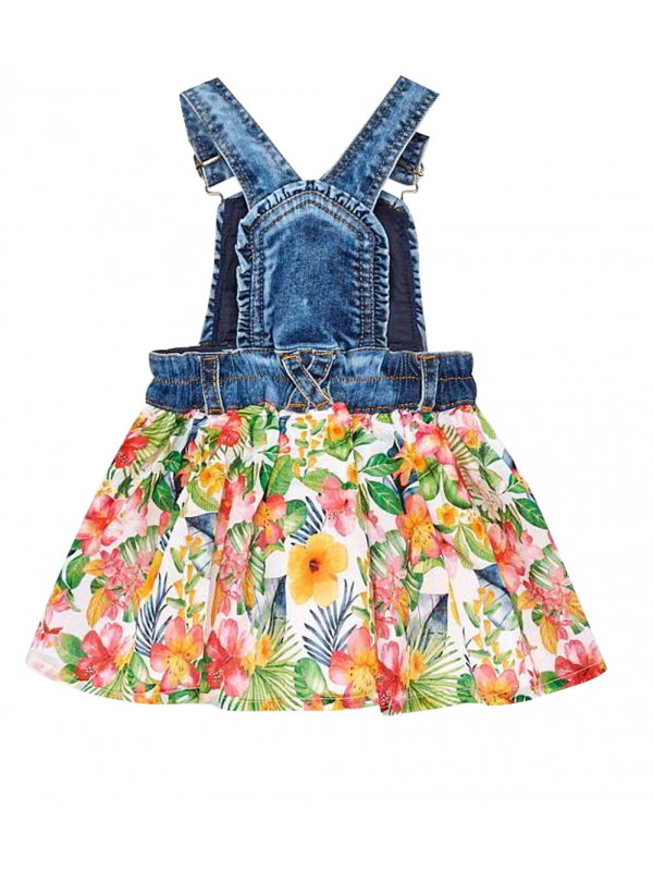 PATTERNED DUNGAREE SKIRT FOR BABY GIRL