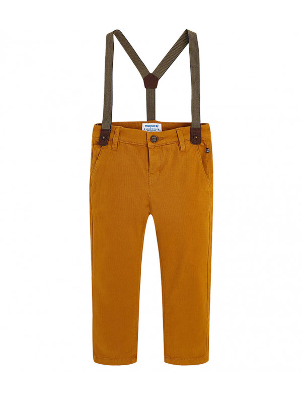CHINO TROUSERS WITH BRACES FOR BOY SLIM FIT