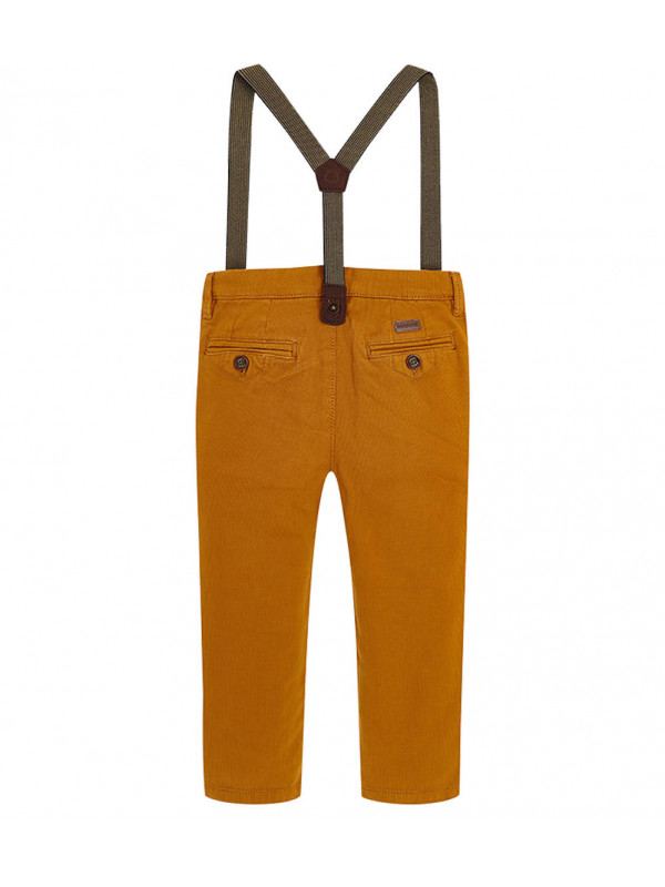 CHINO TROUSERS WITH BRACES FOR BOY SLIM FIT