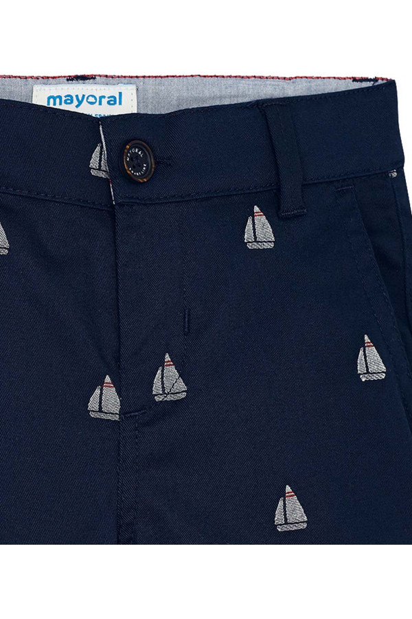 PATTERNED BERMUDA CHINO SHORTS FOR BOY