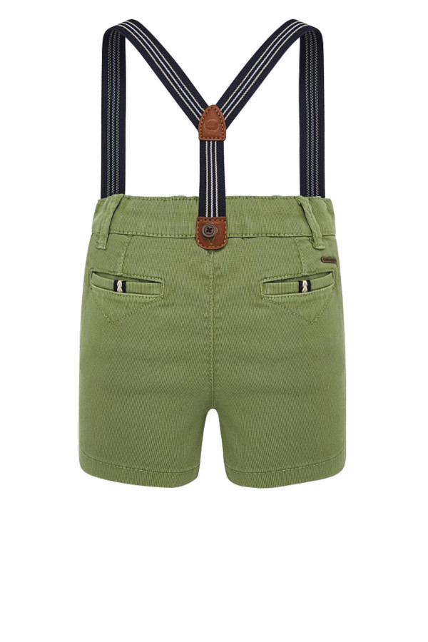 PIQUE BERMUDA SHORTS WITH BRACES FOR BABY BOY