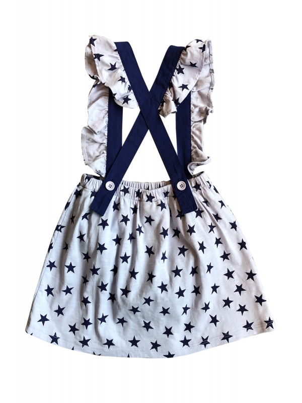 BABY SALOPET WITH STARS PRINTED